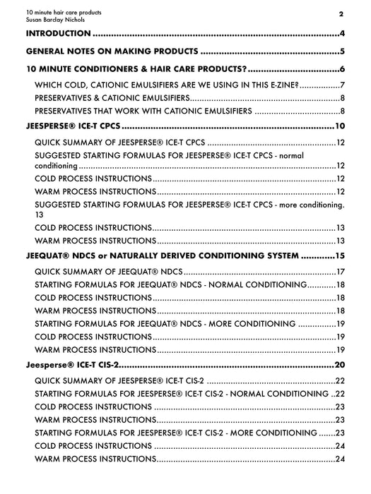 10 Minute Haircare Products e-Zine