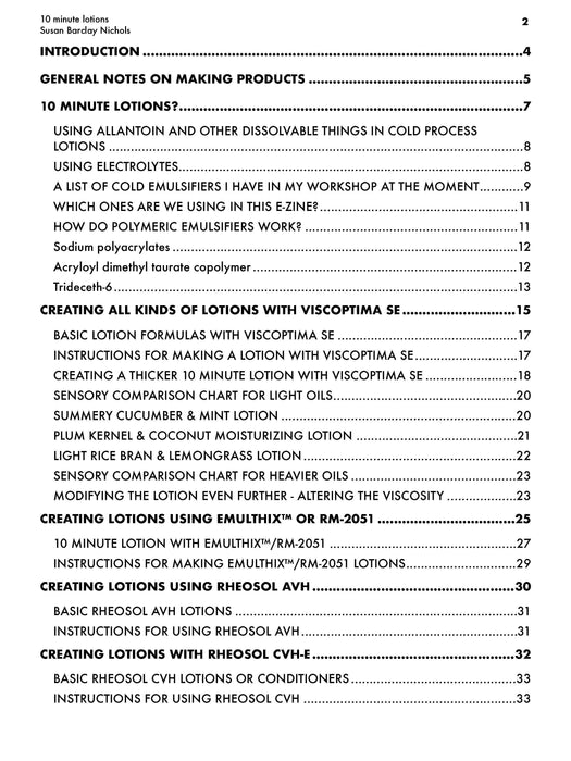 10 Minute Lotions e-Zine