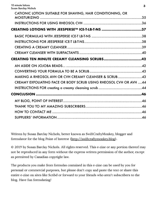 10 Minute Lotions e-Zine