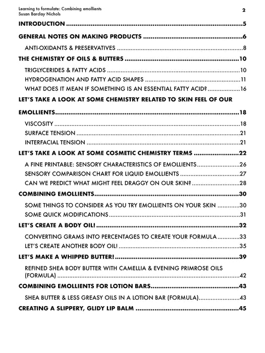 Learning to Formulate: Combining Oils e-Zine