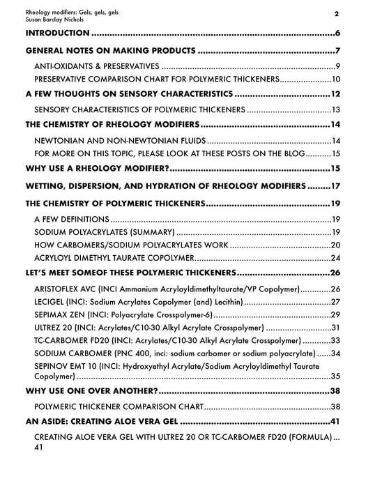 Rheology Modifiers: Gels, Gels, Gels e-Zine